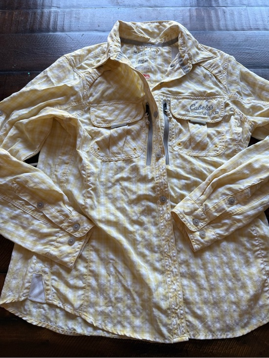 Cabela's Other - Cabela's Men’s Yellow Plaid Long-Sleeve‎ Shirt GUIDEWEAR